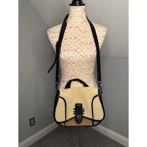 Aimee Kestenberg Fierce & Fab Leather Saddle Crossbody Bag Purse CLEAN - READ -